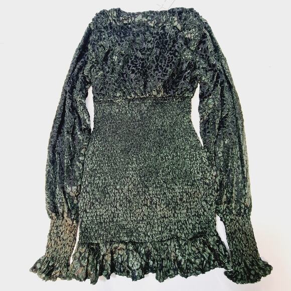 Lovers and Friends Edith Mini Dress in Moss Green XS - Picture 11 of 11